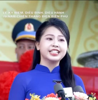 Phát biểu của bạn Vũ Quỳnh Anh tại lễ kỷ niệm 70 năm Chiến thắng Điện Biên Phủ