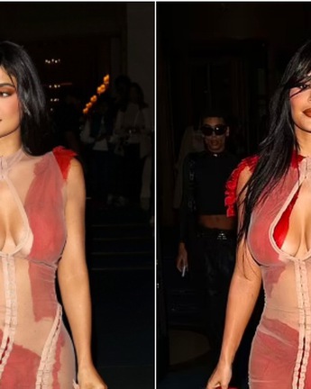 Kylie Jenner gây sốt với chiếc váy rách rưới như 'cái bang'