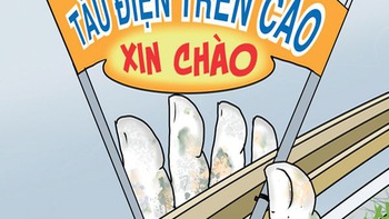 Tàu điện trên cao xin chào quý khách