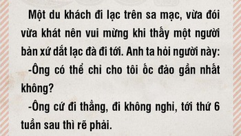 Chỉ đường trên sa mạc