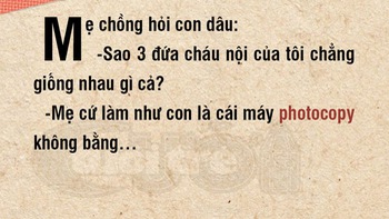 Mẹ chồng chất vấn con dâu