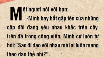 Bí ẩn phía sau những dòng chữ khắc trên cây