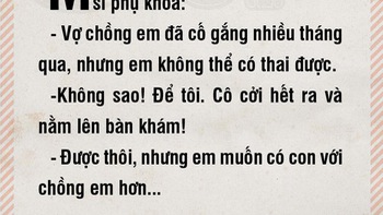 Cô dâu trẻ và bác sĩ phụ khoa