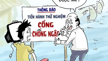 Cống chống ngập gây ngập nhà dân