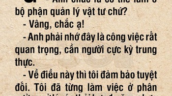 Anh nhân viên liêm khiết