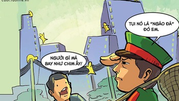 Ngáo đá "bay" khắp trời thành phố