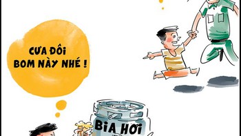 Báo cáo chú công an, có một vụ cưa bom!