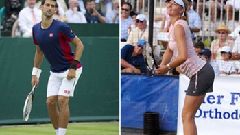 Maria Sharapova bị Djokovic và Dimitrov "đạo"