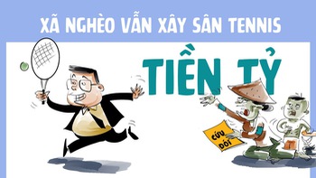 Xã nghèo vẫn xây sân tennis tiền tỉ