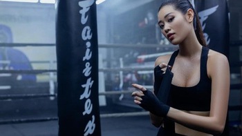 Hoa hậu Khánh Vân tập boxing, công bố dự án đồng hành cùng trẻ em bị xâm hại tình dục