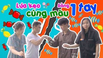 Minigame: Lựa kẹo cùng màu bằng 1 tay