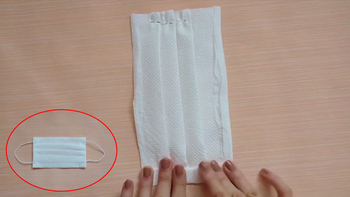 Cách làm khẩu trang từ khăn giấy