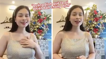 Cô gái xinh đẹp hát bài "Quảng bình quê ta ơi - Phiên bản chống dịch"