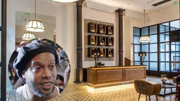 Ronaldinho 'tự ở tù' trong khách sạn sang chảnh ra sao