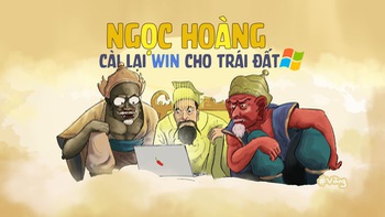 Bị virus Corona tấn công, chư thần xin Ngọc Hoàng cài Win lại cho Trái Đất