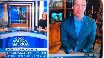 Tin được không: Phóng viên chương trình Good Morning America... quên mặc quần khi 'lên sóng' tại nhà!