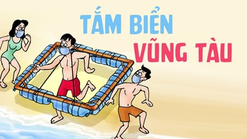 Tắm biển Vũng Tàu nhớ giữ khoảng cách 1 mét