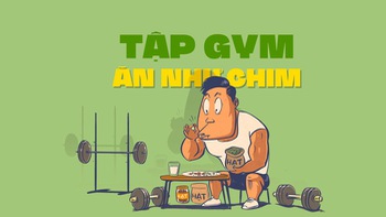 Tập gym ăn như chim