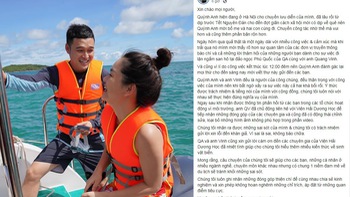 Sau Quang Vinh đến lượt Phạm Quỳnh Anh xin lỗi vì ngồi lên san hô ở Phú Quốc