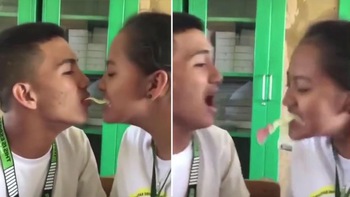 'Cười té ghế' với chàng trai bị 'mất cả hàm răng' sau khi chơi 'cắn bánh' cùng bạn gái
