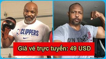 Xem trực tuyến trận Mike Tyson - Roy Jones, fan phải bỏ ra 1,1 triệu đồng để mua vé!