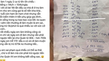 Đi làm thêm, cuối tháng bị trừ tiền đến 'âm lương', dân mạng tranh cãi, người trong cuộc bất bình