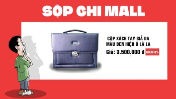 Cặp giả da mua tại 'Sộp Chi mall',  3,7 triệu đồng/cái