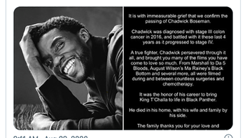 ‘Báo đen’ Chadwick Boseman qua đời ở tuổi 43