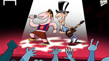 Messi và Aguero như cặp vợ chồng già, hay cãi lộn