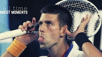 Những màn ‘tấu hài’ của Djokovic trong quần vợt