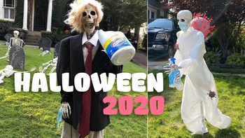 Trang trí Halloween năm 2020 vừa hài hước vừa đáng sợ