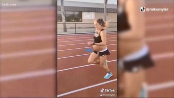 Bà bầu 9 tháng chạy 1,6 km trong chưa đầy 6 phút