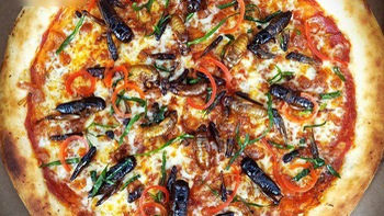 Pizza côn trùng: Món ăn thử thách độ gan lì mùa Halloween 2020