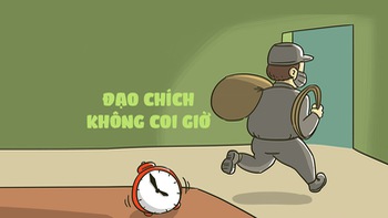 Đạo chích đi hành nghề không chịu coi giờ