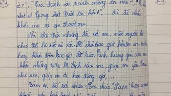 'Cười xỉu' với bài văn tả bố bụng to, trán dô, bị vợ mắng suốt ngày