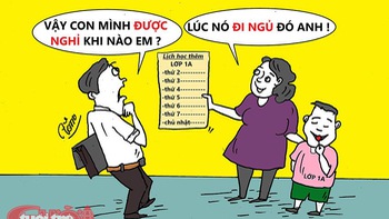 Con mình học cả ngày mà vẫn còn thời gian nghỉ ngơi