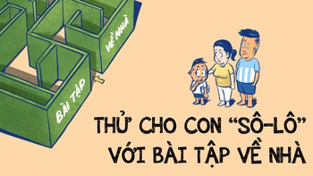 Hãy thử cho con solo với bài tập về nhà