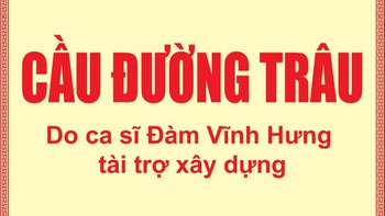 Đàm Vĩnh Hưng công khai tiền lãi kinh doanh để xây cầu ở Vĩnh Long
