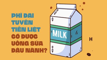 Phì đại tuyến tiền liệt có được uống sữa đậu nành?