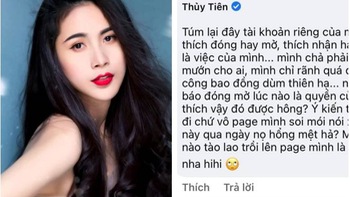 Thủy Tiên 'sửng cồ' khi bị antifan la ó chuyện đóng mở tài khoản