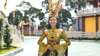 Quốc phục ‘Mẹ Âu Cơ’ của Thái Thị Hoa đoạt giải nhất tại 'Miss Earth'