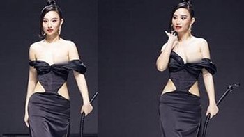 Người mẫu bị lộ vòng một trên sàn catwalk vì 'chiếc áo phản chủ'