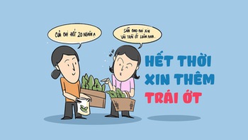 Bà nội trợ trong cơn 'tăng động' của trái ớt