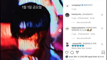 G-Dragon đăng trạng thái khẳng định BigBang vẫn đủ 5 thành viên?