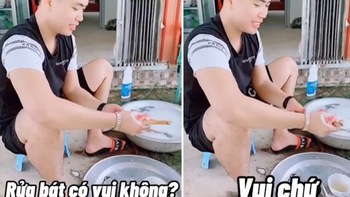 'Rửa bát cho vợ là hạnh phúc của đàn ông'