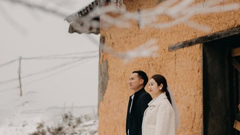 Cặp đôi Hà Nội chịu rét trong tuyết Y Tý chụp ảnh cưới đẹp như mơ
