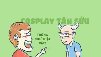 Cosplay con trâu năm Tân Sửu y như thật