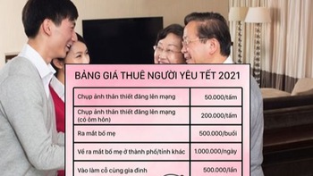 Vua Còm 21-1: Lộ bảng giá 'thuê người yêu' ăn Tết Tân Sửu 2021