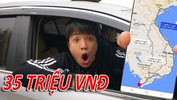 YouTuber chi 35 triệu đồng thuê taxi đi xuyên Việt