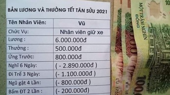 Anh 'Tân' muốn sang chấn tâm lý khi lương thưởng Tết chỉ 110.000